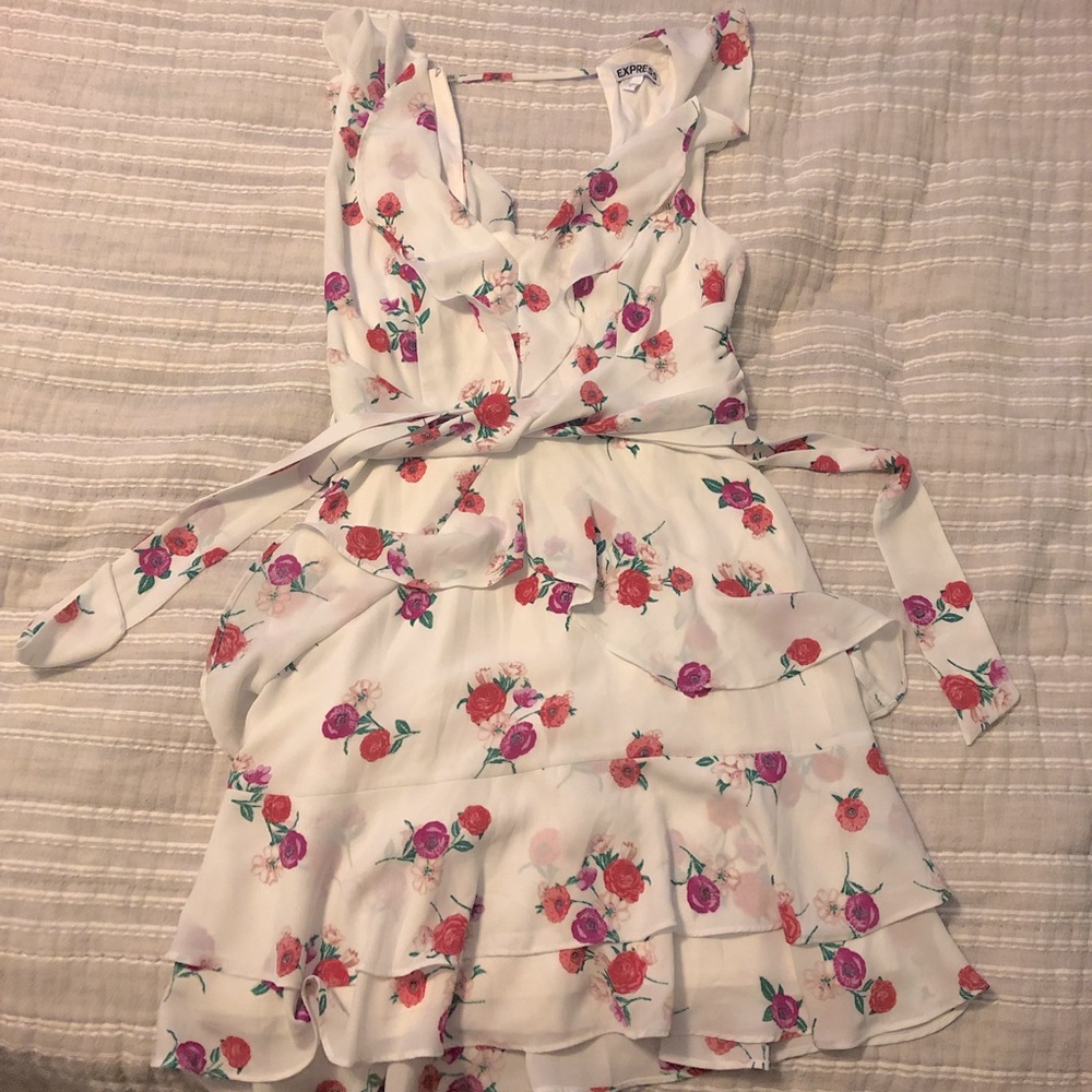 Express floral mini dress, size 0